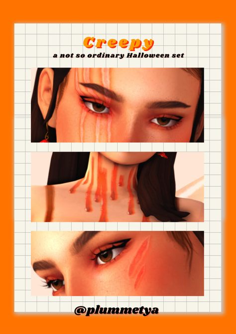 Sims 4 Cc Halloween, Sims 4 Halloween Cc, Sims 4 Halloween, Makeup Cc, Pelo Sims, Sims 4 Cc And Mods, Sims 4 Cc Skin, Sims 4 Cc Makeup, Sims 4 Teen