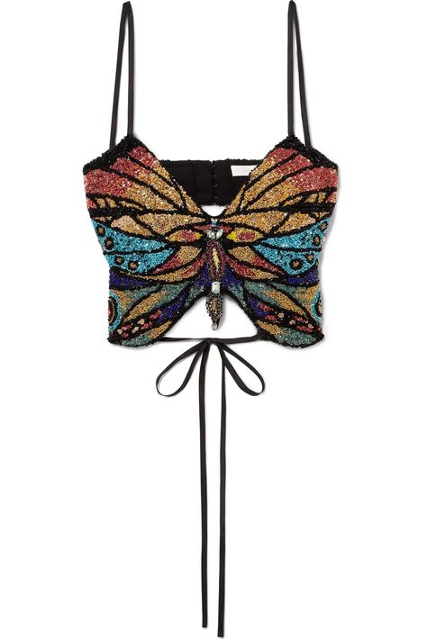 Outfit Ideas Indian, Butterfly Sequin Top, Coachella Outfit Ideas, Balmain Pants, Top Net, Stylist Outfit, Tulle Top, Festival Inspiration, Naeem Khan