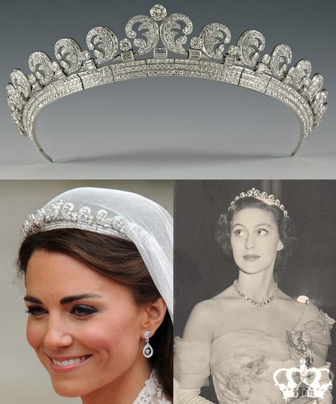 Princess Kate Middleton Jewelry, British Tiaras And Crowns, Kate Middleton Crown, Kate Middleton Tiara, Kate Middleton Wedding Tiara, Cambridge Tiara, Cartier Tiara Royals, Royal Family Jewels, Royal Diamond