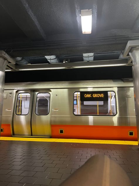 Mbta Boston, Boston Train, Boston Subway, Subway Train, Orange Line, Boston, Train, Orange, Photography