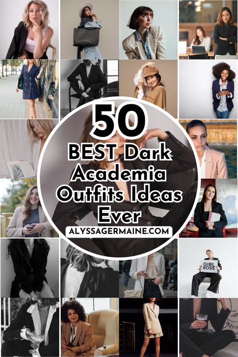 Dark Academia Leggings Outfit, Dark Academia Brunch Outfit, Dark Academia Over 40, Dark Academia Capsule Wardrobe Summer, Academia Outfits Spring, Dark Academia Outfit Women Black, Academia Outfits Skirt, Summer Dark Academia Outfit Plus Size, Academia Aesthetic Plus Size