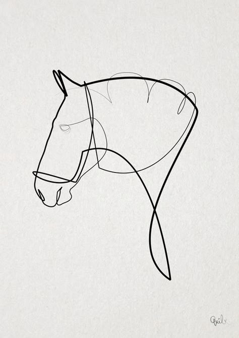 Horse Logo Design, Horse Tattoo Design, Horse Illustration, Horse Tattoo, Horse Logo, Horse Drawings, Equine Art, Horse Designs, Line Illustration