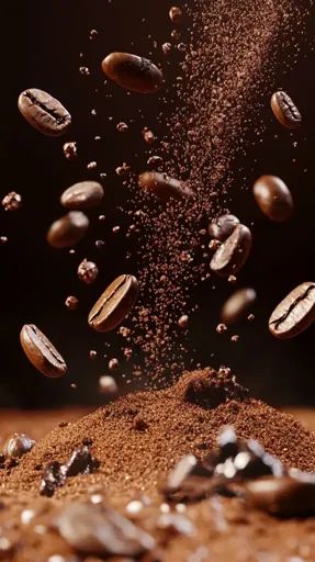 ↑↑↑ Larger size on website 🔸 The image showcases a close-up of coffee beans and ground coffee. Coffee beans are scattered in the Ground Coffee, Coffee Coffee, Freshly Ground, Coffee Grounds, Professional Development, Coffee Beans, Close Up, Motion, Highlights