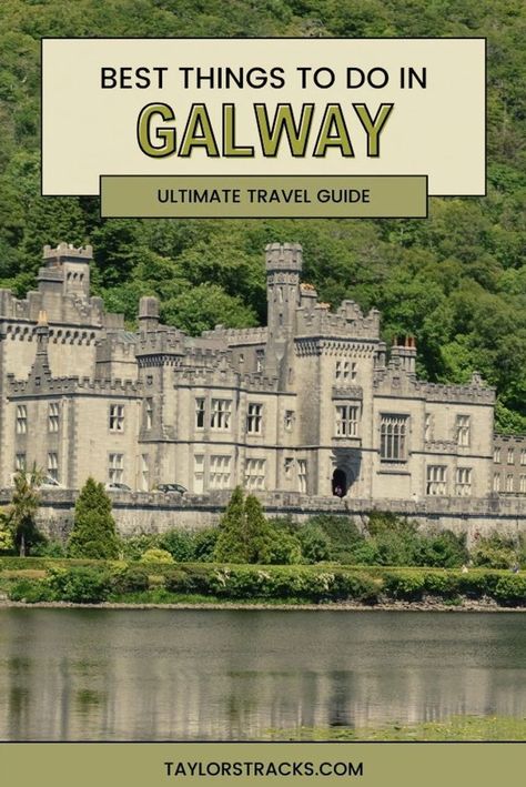 Your trip to Galway awaits! Find the best things to do in Galway with this extensive Galway guide on what to do in the city and beyond with recommend Galway day trips. Your trip to Ireland simply isn't complete without some of these Galway must-do's! Discover more valuable Ireland travel tips and thorough Ireland itinerary on taylorstracks.com. Castle Hotels In Ireland, Ireland Travel Tips, Trip To Ireland, Ireland Road Trip, Ireland Itinerary, Ireland Destinations, Galway City, Ireland Travel Guide, Galway Ireland