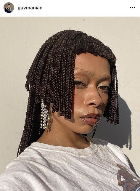 Braided Mullet Black Women, Braided Bangs Hairstyles For Black Women, Egyptian Hairstyles, Braided Bangs, Natural Afro Hairstyles, Protective Hairstyles Braids, Natural Hair Tips, Hair Crush, 4c Hairstyles