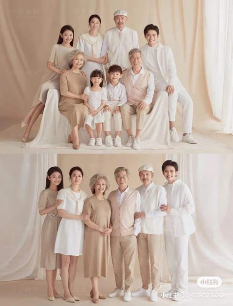 Family Shoot Ideas Studio, Family Photo White Background, Photo Family Ideas Studio, Small Family Photoshoot Ideas, Family Photo 3 People, Group Photo Studio Posing Ideas, New Year Family Photo Ideas, Family Photo Studio Ideas, Ramadhan Photoshoot