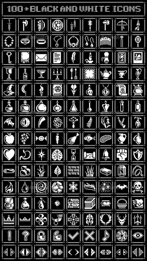 Pixel Moon Icon, Pixel Line Art, Pixel Art Monochrome, 16bit Pixel Art, Monochrome Pixel Art, 16 Pixel Art, Dnd Pixel Art, Pixel Black And White, 1 Bit Pixel Art