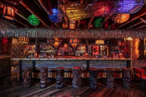 The 7 Best Tiki Bars in Los Angeles - InsideHook Home Tiki Bar, Gin Rummy, Tiki Bars, New River Gorge, Small Speakers, Themed Drinks, Pop Ups, New River, North Hollywood