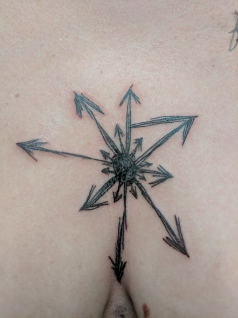 Chaos tattoo Chaos Magick Tattoo, Symbol For Chaos Tattoo Ideas, Chaos And Order Tattoo, Chaos Tattoo Symbol, Order Tattoo Chaos, Chaos Symbol Tattoo, Organised Chaos Tattoo, Chaos Tattoo Ideas, Entropy Tattoo