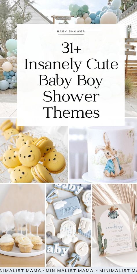 Searching through baby showers, trying to find the best baby shower themes for boys? I've scrolled through THOUSANDS of baby shower parties and *THESE* are the cutest unique baby shower themes for 2025. (SAVE these baby shower ideas for boys to your boy baby shower board / baby boy shower board for later!) Oh The Places He’ll Go Baby Shower Theme, Baby Shower Ideas Farm Animals, Summer Boy Baby Shower Themes, May Baby Shower Ideas Boy, Classic Baby Shower Decor, Baby Boy Sprinkle Themes Spring, Boy Valentine Baby Shower Ideas, High Tea Baby Shower Ideas Boy, Baby Shower Foods For Boy