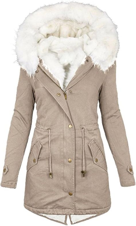 2024 Veste Chaude d'Hiver pour Femmes Manteau à Capuche Hiver éPaissir Parka Polaire Chaude Peluche Grande Taille Couleur Unie Blousons Avec Fermeture à Glissière Doudoune Coupe-Vent Outercoat S-5XL Big Skirts, Bodycon Bodysuit, Hooded Winter Coat, Elegant Coats, Winter Parka, Female Clothing, Parka Coat, Fleece Coat, Zipper Jacket