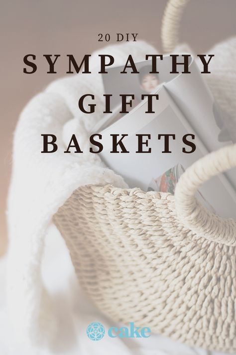 A sympathy gift basket is a gift basket that's given after a loss. These types of gift baskets honor your loved one's memory, while also offering a dose of kindness to someone who needs it the most. Learn how to make your own DIY sympathy gift basket here. #GiftBasket #DIYgiftbasket #GiftBasketIdea #SympathyGift Diy Sympathy Gifts Basket Care Packages, Christian Sympathy Gifts, Sympathy Basket Ideas For Loss Of Mother, Sorry For Your Loss Basket Gift Ideas, Gifts In Memory Of A Loved One, Sympathy Box Ideas, Berevment Gift Ideas, Condolence Gift Ideas Baskets, Diy Sympathy Gifts Basket