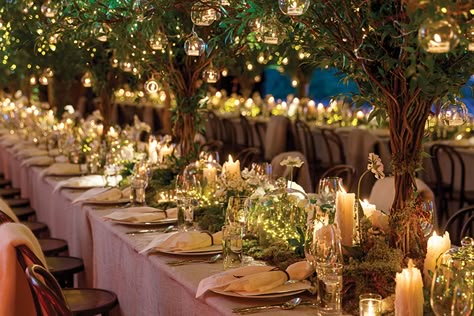 wedding trends Irish Forest, Bohemian Table Settings, Creative Wedding Centerpieces, Ashford Castle, Bohemian Table, Ireland Wedding, Beautiful Table Settings, Gala Dinner, Castle Wedding