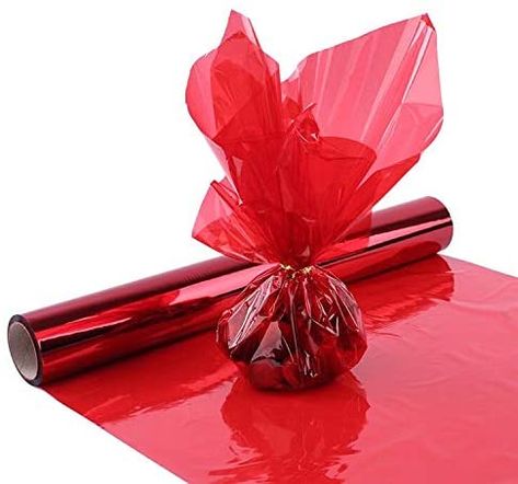 Amazon.com: Red Cellophane Wrap Roll, Translucent Red Cellophane Wrapping Paper, 16 Inch Width x 100 Ft Long Colored Cellophane Rolls for Gift Baskets, DIY Arts Crafts Decoration and More : Health & Household Gift Baskets Diy, Baskets Diy, Cellophane Wrapping, Christmas Candy Gifts, Candy Wedding Favors, Cellophane Wrap, Valentines Flowers, Flower Packaging, Kraf Diy