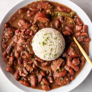 New Orleans Red Beans and Rice Recipe Pan Fried Cabbage, Baking Chicken Wings, Red Bean Rice, Louisiana Red Beans And Rice, Cajun Butter Sauce, New Orleans Red Beans, Louisiana Red Beans, Cooking Soul Food, Red Beans N Rice Recipe