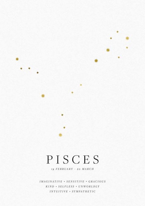 Pisces Star Constellation, Pisces Print, Star Constellation Tattoo, Pisces Constellation Tattoo, Pisces February, Pieces Zodiac, Constellation Poster, Watercolor Wallpaper Iphone, 12 Constellations