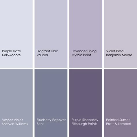 Purple Paint Colors, Lavender Paint, Bedroom Purple, Purple Bedrooms, Purple Paint, Mocha Color, Bedroom Paint Colors, Trendy Bedroom, Interior Paint Colors