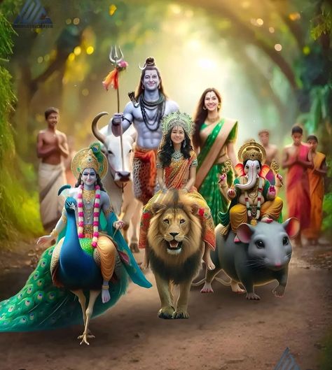 Best Lord Shiva Pics, Shiva Family Photo, Her Her Mahadev, Shiv Bholenath, Shiv Parivar, Little Kanha Ji Images, Disney Silhouette Art, Dj Images Hd, Shiva Family