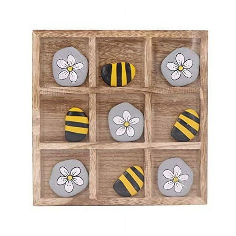 Animals Games, Honey Bee Home, Bee Room, Tic Tac Toe Board, Bee Shop, Honey Bee Decor, Tic Tac Toe Game, Bee Birthday, Bee Inspired