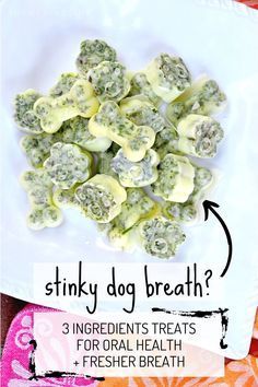 Frozen Dog Breath Treats, Homemade Dental Bones For Dogs, Coconut Oil For Dogs Teeth, Homemade Pet Products, Homemade Dog Teeth Cleaning Treats, Breath Treats For Dogs, Homemade Dog Treats For Joints, Coconut Oil Treats For Dogs, Dog Breath Mints Homemade