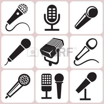 dessin instrument de musique: icônes de microphones fixés Musical Party, Paint Shoes, Music Cookies, Microphone Icon, Pro Art, Image Vector, December 13, Print Inspiration, Icon Set Vector