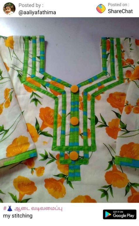 Chudidhar Neck Design, Neck Design For Kurti, Chudithar Neck Designs, Kurti Neck Design, Salwar Suit Neck Designs, Design For Kurti, Chudi Neck Designs, Kurti Suit, Chudidhar Neck Designs