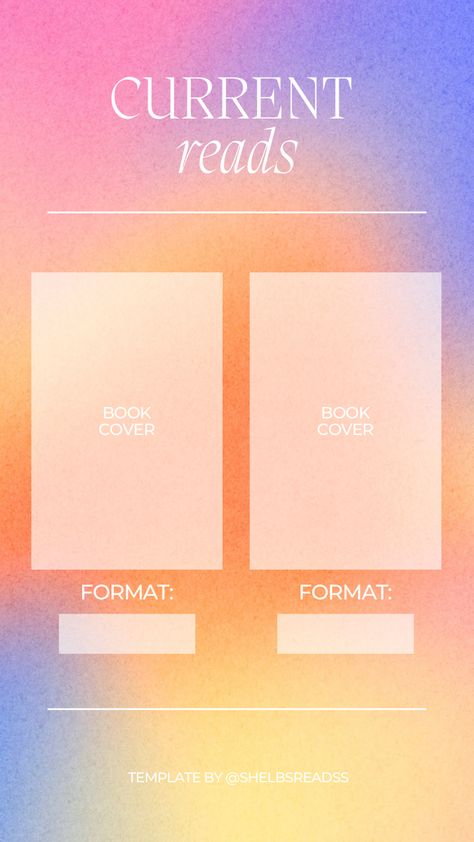 Bookstagram Templates Currently Reading, Current Reads Template, Booktok Backgrounds, Currently Reading Template, Reads Template, Book Rating, Ipad Things, Reading Template, Bookstagram Templates