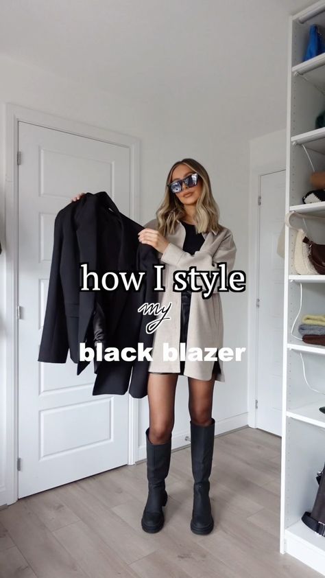 Alexx Coll (@alexxcoll) posted on Instagram: “This is why everyone needs a black blazer in their wardrobe. Blazer @slathelabel” • Jan 10, 2022 at 1:56pm UTC Rainy Day Business Casual, Rainy Day Business Casual Outfits, Styling A Black Blazer, Black Blazer Outfit Work, Alexx Coll, Rainy Day Work Outfit, Style Black Blazer, Black Blazer Casual, Rainy Day Outfit For Work