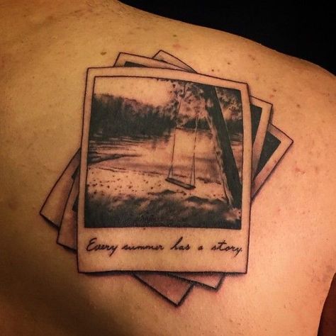 In Memory Grandma Tattoo, Polaroid Pictures Tattoo, Polaroid Picture Tattoo, Farm Tattoo Ideas, Polaroid Tattoo Ideas, Polaroid Tattoos, Camera Tattoo Ideas, Tattoo Ideas Vintage, Antique Tattoo Ideas