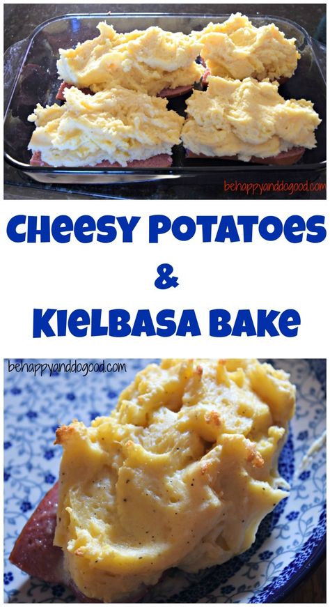 Cheesy Potatoes and Kielbasa Bake: A Winning Combination! Kielbasa Bake, Potatoes And Kielbasa, Kilbasa Sausage Recipes, Potato Pizza Recipe, Kielbasa And Potatoes, Creamy Potatoes, Kielbasa Recipes, Sausage Dishes, Easy Dinner Recipes Crockpot