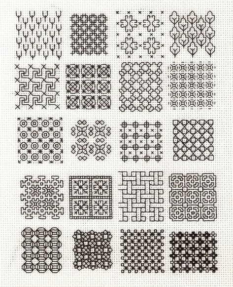 Motifs Blackwork, Blackwork Embroidery Designs, Blackwork Embroidery Patterns, Blackwork Cross Stitch, Blackwork Designs, Blackwork Patterns, Subversive Cross Stitch, Blackwork Embroidery, Redwork Embroidery