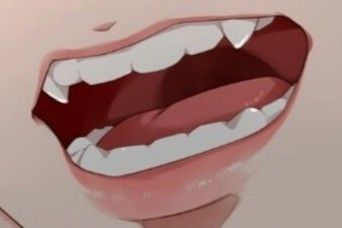 Fangs Anime, Mouth Anime Aesthetic, Anime Mouth Drawing, Anime Mouth, Teeth Aesthetic, Homemade Mouthwash, Teeth Drawing, Anime Mouths, Anime Lips