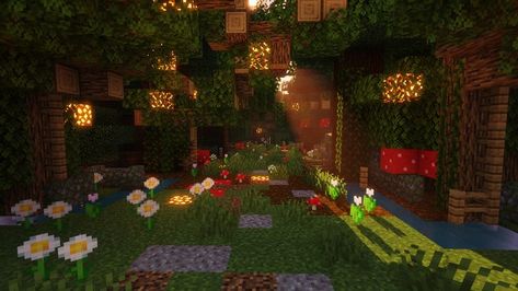 Minecraft enchanted forest Minecraft Forest, Minecraft Enchantments, Cottagecore Minecraft, Enchanted Tree, Minecraft Interior Design, Minecraft Cottage, Cute Minecraft Houses, Minecraft Wallpaper, Minecraft Plans