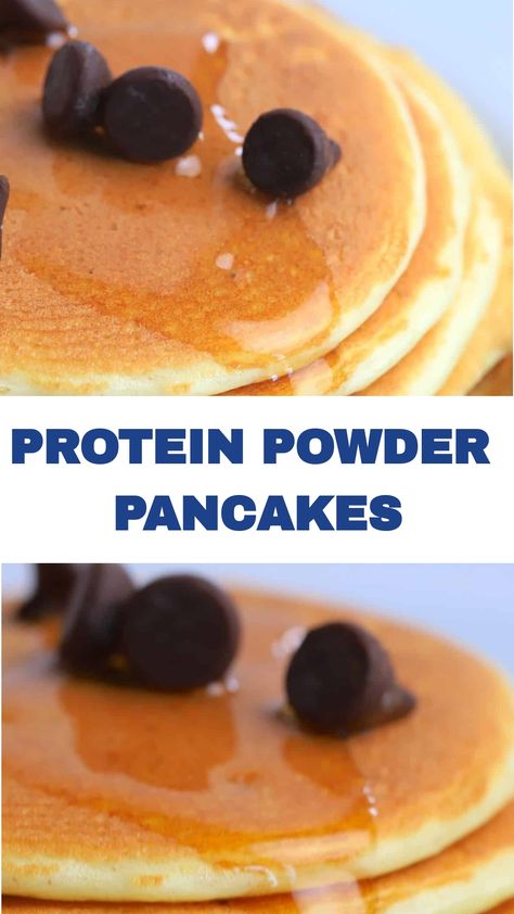 Fuel your day with these scrumptious 3 ingredient protein powder pancakes! A guilt-free, low-carb, protein-packed breakfast that satisfies. Protein Pancakes Low Carb, Protein Biscuits, Gluten Free Protein Pancakes, Protien Powders, Sugar Free Pancakes, Protein Powder Pancakes, High Protein Pancakes, Freeze Pancakes, Packed Breakfast