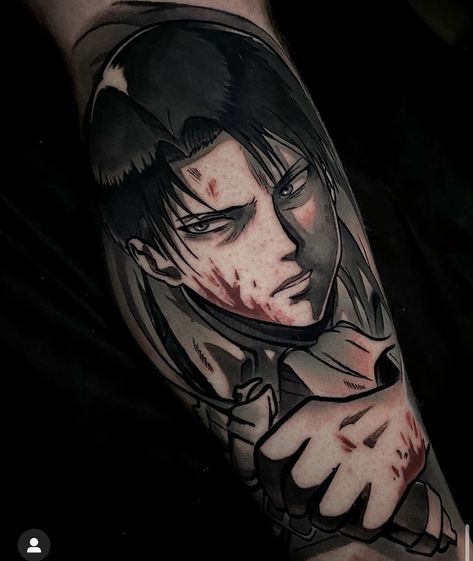 Captain Levi Tattoo, Levi Tattoo, Kintsugi Tattoo, Tatts Ideas, Attack On Titan Tattoo, Tattoos Inspo, Army Tattoos, Warrior Tattoos, Tekken 7