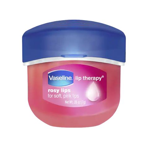 Vaseline Lip Therapy Lip Balm Mini Rosy 0.25 oz Cocoa Butter Lip Balm, Vaseline Lip Therapy, Vaseline Lip, Lip Therapy, Lip Care Routine, Rosy Lips, Healthy Snacks For Adults, Clear Lip Gloss, Recipe From Scratch