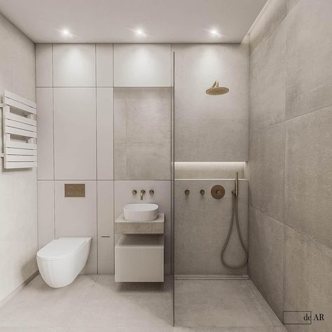 Bathroom 5sqm, 5 Sqm Bathroom, Beige Toilet Bathroom Ideas, Bathroom Scandinavian Style, Modern Beige Bathroom, Minimalistic Bathroom, Small Space Bathroom Design, Small Shower Room, Small Full Bathroom