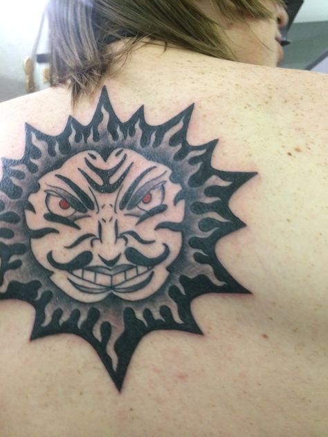 Angry Sun Tattoo, Face Tattoos For Women, Face Tattoos, Sun Tattoo, At Last, Dallas Texas, Leaf Tattoos, Maple Leaf Tattoo, Tattoos For Women