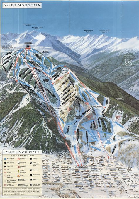 Published in 1989 at Aspen Mountain Alta Ski, Breckenridge Ski Resort, Roofing Colors, Dorm Room Posters, Aspen Mountain, Aspen Snowmass, Vintage Ski Posters, Stowe Vermont, The Emperor's New Groove