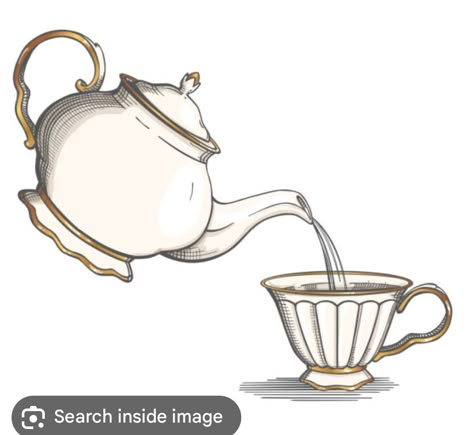 Teacup Drawing, Tea Pot Illustration, Teapot Drawing, Watercolor Teacup, Tea Cup Drawing, Journal Drawing Ideas, Tea Logo, Outline Images, Drawing Ideas List