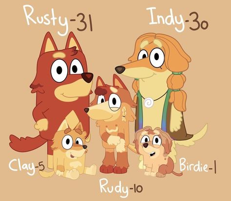 Future Bluey Family, Bluey Characters Future Family, Bluey Characters As Humans, Bluey Future Family, Bluey Future, Bluey Funny, Bluey Stuff, Bingo Funny, Cute Funny Cartoons