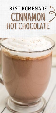 Cinnamon Hot Chocolate, Hot Chocolate Toppings, Hot Cocoa Mix Recipe, Hot Chocolate Mix Recipe, Crockpot Hot Chocolate, Simply Stacie, Hot Drinks Recipes, Cocoa Drink, Winter Drink