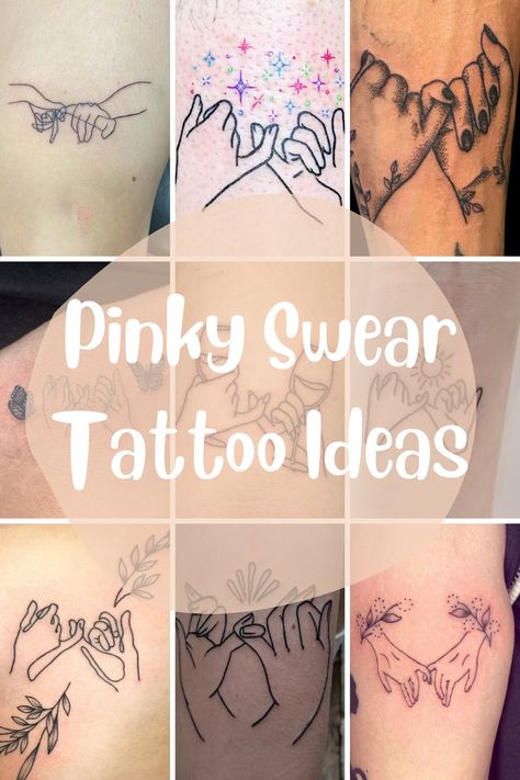 53+ Pinky Promise Tattoo Ideas (Pinky Swear Designs) - TattooGlee Pinky Swear Tattoo Best Friends, Pinkie Swear Tattoo, Best Friend Tattoos Pinky Promise, Small Pinky Promise Tattoo, Best Friend Pinky Tattoo, Pinky Promise Tattoo Friends, Pinky Tattoos, Pinky Swear Tattoo, Promise Tattoo Ideas