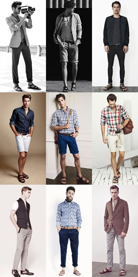 Men's Sandals Outfit Inspiration via fashionbeans.com Mens Footwear Trends, Mens Fashion Summer Outfits, Espadrilles Sandals, Mens Fashion Editorial, Summer Footwear, Mens Fashion Rugged, Sandals Outfit, Top Outfit, Mens Fashion Fall