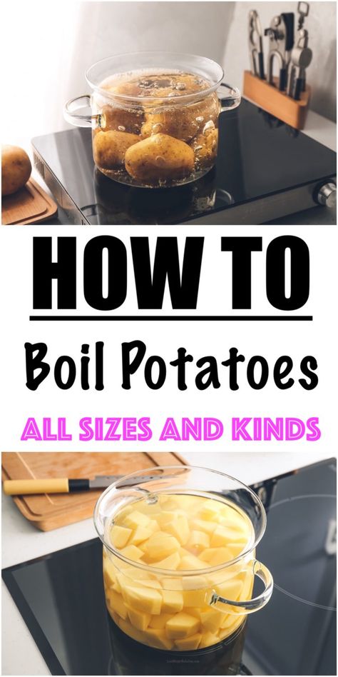 How Long to Boil Potato (Whole and Diced) - Lose Weight By Eating Best Way To Boil Potatoes, Boil Red Potatoes, How Long To Boil Potatoes, Boil Small Potatoes, How Long Do You Boil Potatoes, How To Boil Potatoes For Potato Salad, Boiled Potatoes Recipe, Boiled Red Potatoes, Boiling Potatoes