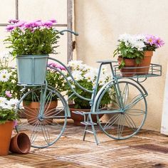 Flower Party Decor, Garden Diy Decoration Ideas, Sunflower Basket, Bike Planter, 3 Baskets, Staff Lounge, Wheelbarrow Planter, Parisian Party, Plastic Planter Boxes