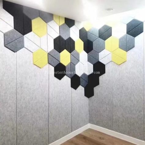 Sound Panels Design, Sound Absorbing Panels, Sound Panels, Panels Design, Ceiling Covering, Tv Fal, Sound Panel, Basement Remodel Diy, Tile Design Pattern