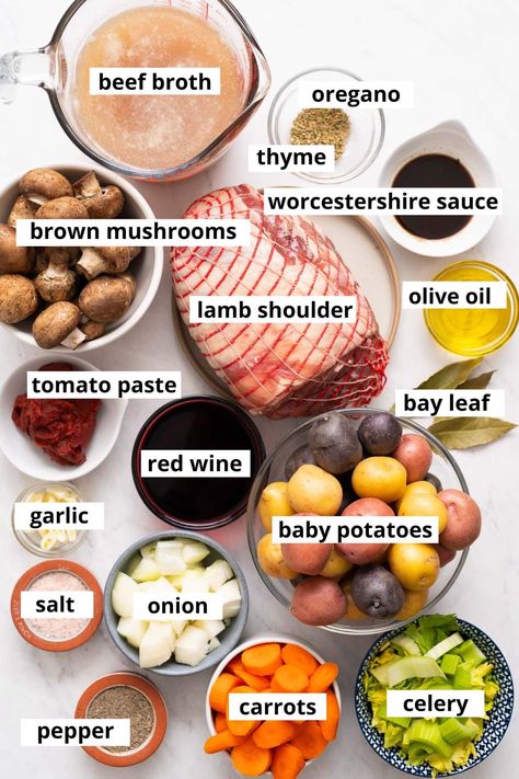 Stew Lamb Recipes, Irish Lamb Stew Recipes, Lamb Stew Recipes Easy, Lamb Stew Recipes Slow Cooker, Lamb Stew Meat Recipes, Lamb Shoulder Recipes, Easy Lamb Stew, Lamb Stew Slow Cooker, Leg Of Lamb Recipes