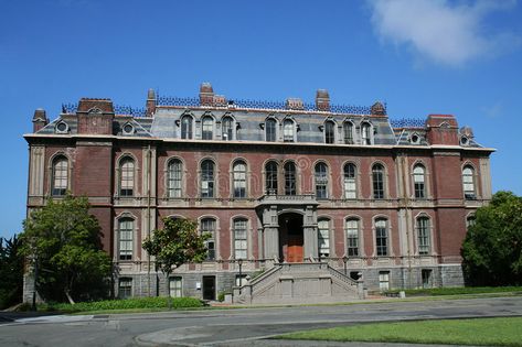 Old University Building, Old University, University Building, School Building Design, Sims Inspiration, School Building, Old Building, Stock Photography Free, Western Movies