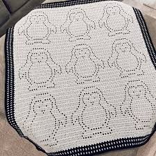 Penguin Crochet Blanket Pattern Free, Crochet Penguin Blanket, Penguin Patterns, Penguin Blanket, Crochet Unicorn Blanket, Filet Crochet Patterns, Adelie Penguin, Crochet Penguin, Lovey Pattern